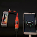 Miniatyrbilde 2 av 5: 728V Inngang 5V 2A Utgang 3i1 Multifunksjon Lipo Batteri USB Lader Utlading med LED-skjerm
