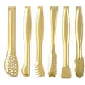 Miniatyrbilde 1 av 6: ##/Forgylte Mini Servertangsett 6-tommers Forrettertang Rustfritt##/