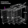 Miniatyrbillede 3 af 3: Akryl Øreringeholder Øreringe Display Stand Opbevaring Øreringeholder