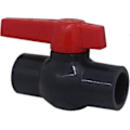 Miniatyrbillede 4 af 5: PVC-ventil til limning 90 mm kuglehane kuglehane til swimmingpool
