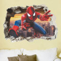 Miniatyrbillede 4 af 5: Spiderman Vægstickers, 3D Effekt Stickers, Soveværelses Dekoration, Gigant