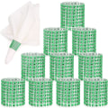 Miniatyrbillede 2 af 5: (Grøn, 50 stk) Servietringe Blanke Rhinestone Servietringe Bryllup