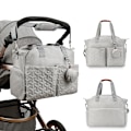 Miniatyrbillede 4 af 6: ##/Lysegrå babytaske brystpumpe taske##/