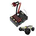 Miniatyrbillede 5 af 5: Børsteløs ESC Hastighedsregulator til SCY 16101 16102 16103 16201 Pro 1/16 Børsteløs RC Bil Opgraderinger