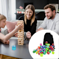 Miniatyrbillede 4 af 5: 100 stk. farvede terninger med snørelukning, bulk akryl spil terninger, glatte spin, transparente terninger til matematik læringsspil i klasseværelset 14mm