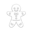 Miniatyrbild 1 av 5: ##/1 del glad pepparkaksgubbe kakform##/