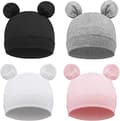 ##/4-pack Bebishatt Mjuk Söt Stickad Hatt för Spädbarn Pojkar Toddler Cap Beanies##/