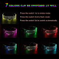 Miniatyrbilde 3 av 5: Cyberpunk LED-briller med lys, Futuristiske LED-visirbriller Elec