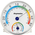 Miniatyrbild 2 av 5: Termometer Hygrometer Inomhus Utomhus Analog Monitor Temperatur