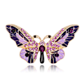 Pikkukuva 2 / 5: Violetti Perhonen Napit Rintaneula, Paidan Napit, Turvanappi, P