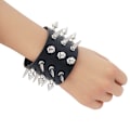 Miniatyrbild 1 av 6: ##/PU-läder Choker Armband Legering Punk Gothic Choker Halsband med Nitar Mixade Justerbara##/