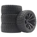 Pikkukuva 2 / 5: ##/4 kpl Off-Road Pyörät Universaali RC Auto Crawler Pyörät 1/10 65mm M4 RC Kaukosäädin Renkaat##/