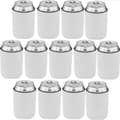 Förpackning med 13 isolerade burköverdrag för drycker, anpassningsbara dryckesburköverdrag 355 ml vita