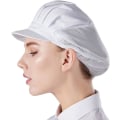 Miniatyrbillede 2 af 5: 1 stk Kokkeberet Unisex Køkkenhat med Net til Arbejde i Værksted