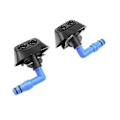 Miniatyrbillede 1 af 5: Forreste venstre højre kofanger forlygte vaskersprøjtedyse jet & clips til Saab 9-3 93 2003-2012 128039