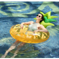 Miniatyrbillede 4 af 5: Oppustelig Pool Flydelegeme Voksen Svømme Ringe Stor Oppustelig Ananas