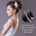 Miniatyrbilde 4 av 5: 1 stk (Svart) Par Usynlige Sklisikre Justerbare Rhinestone B