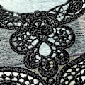 Miniatyrbild 4 av 5: ##/Falsk broderad spets krage - Svart för skräddare, en storlek##/