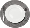 Set om 6, Grå 38cm, Underlägg i vävd polypropen och bomull