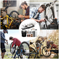 Miniatyrbild 2 av 6: ##/Multiverktyg Multifunktionellt cykelverktygssats för reparation##/