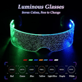 Miniatyrbilde 4 av 5: Lysende Briller, LED Lysende Briller, Cyberpunk LED Briller, F