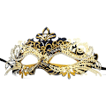 Miniatyrbilde 4 av 5: Venetiansk maske (svart gull), for maskeradeball og kostyme, for kvinner