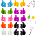 Miniatyrbilde 2 av 5: 20 stk Tommelkroker Adhesive Hooks, Nøkkelholder for Vegg Fargerik