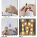 Miniatyrbilde 4 av 5: (M) Lysende Bokstaver Alfabetet Lysende LED Lampe Bokstav Lys