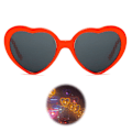 Miniatyrbillede 3 af 5: /#/Hjerteffektbriller 4-pak Special Effect Briller 4 Farver Romantisk Hjerteformet Interessant Effekt 3D Solbriller til Bar Natklub/#/