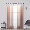 Miniatyrbilde 1 av 5: ##/Gardins med øyeblikk (2 stk) transparent gradient vertikal gardin voile##/