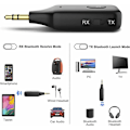 Miniatyrbillede 3 af 5: ##/Bil Bluetooth Adapter Aux 3.5mm Jack, Bluetooth V5.1 RX TX Transm##/