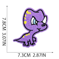 Miniatyrbild 3 av 5: ##/26 stycken dinosaurie-stryk-på-broderade märken för sömnad o##/