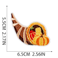 Miniatyrbild 2 av 5: ##/16 stycken broderade strykmärken Autumn Harvest för sömnad##/