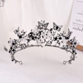 Miniatyrbillede 5 af 5: ##/Sort Brude Tiara Krone Legering##/