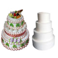 Miniatyrbilde 5 av 5: Skum Lagkake Dummy DIY Fondant Party Modellering Håndverk Form Kjøkkentilbehør 12 inch