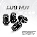 Miniatyrbilde 5 av 5: 24 stk 12x1.5 Hjulmuttere Lukket Ende Bulge Acorn Cone Hjulmuttere, For 2007-2022 Cruiser, 2001-2007 Sequoia Svart