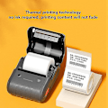 Miniatyrbillede 3 af 4: &B203 Printer Niimbot Termisk Etiketprinter Plus Papirruller Mini Adhæsive Hånd Stregkodeklistermærkemaskine Niimbot B203 Samme B21&
