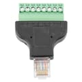8P8C Ethernet RG-45 Hane till Terminal 8-Pin Digital Adapter Anslutningskonverterare