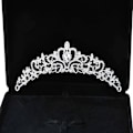 Pikkukuva 5 / 5: ##/Choker-setti strass-kruunu retro kuningatar (kolmiosainen setti) kruunu##/