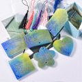 Miniatyrbild 4 av 5: Epoxihartsform Non-stick Mångsidig Dubbla Hål Nyckelring Hänge Gjutform Konst Hantverksverktyg C