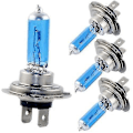 Miniatyrbillede 1 af 5: 4x H7 100w 6000k Xenon Hvide Forlygte Effekt Hid Pærer 12v Bilpærer Lamper