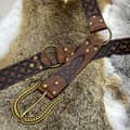 Miniatyrbillede 4 af 5: Viking Celtic Stribet Bælte Middelalder Vintage Ridder Bælte Cosplay st