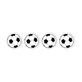 Miniatyrbild 3 av 5: ##/40 st Fotbollsstickers Barnkalas Tårta Dekoration Runda Skivor med Små Fotbollar 3cm 3 Stilar Slumpmässigt##/