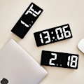 Miniatyrbillede 3 af 4: Stor Smart Digital Vægur APP Kontrol Tid/Dato/Lyd Aktiva
