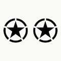 Pikkukuva 2 / 5: Heijastava Pentagram Polttoainesäiliön Auton Tarra, Tähti Auton Tarra, 4x