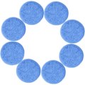 Miniatyrbillede 3 af 3: 8 voksapplikations puder - i mikrofiber - blå - 12 cm