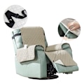 Miniatyrbillede 5 af 5: (Khaki) Vandafvisende Recliner Stolbetræk til Læder Recliner Stole