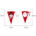 Miniatyrbillede 2 af 5: ##/12 stk. Julebestik Dekoration, Julemandshue Bestikpose,##/