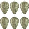 Miniatyrbild 2 av 5: 6-pack getingfågelbo-attrapper, hängande getingavskräckande medel för getingar, getingbon och gula jackor