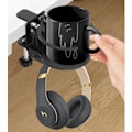 Miniatyrbilde 3 av 5: ##/Hodetelefonholder 3-i-1 Under Desk Klemme Kontroller Stativ##/